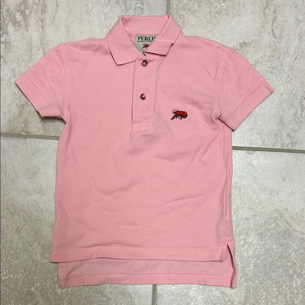 Perlis Kids Pink Polo Shirt size XXS